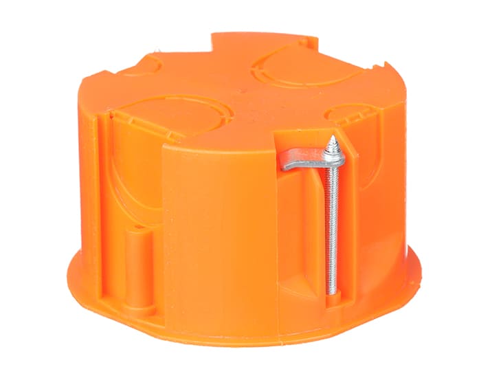 OHC60Fs_2 Коробка установча поліпропілен 650°С самозатухаючий д/гіпсокарт набірна з шурупами SMARTBOX OHC60Fs