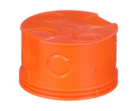 Коробка розподільча внутрішня Ø80 поліпропілен 650°С самозатухаючий для бетону з кришкою SMARTBOX OS80F