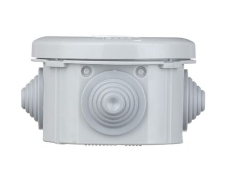 Junction box for surface-mounting Ø80x40mm IP55 with cable glands UNIKA PLANK IB004