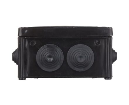 Junction box for surface-mounting 100x100x50mm IP55 with cable glands UNIKA PLANK black IB006Vintage