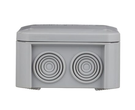 Junction box for surface-mounting 90х90х52mm IP54 with cable inputs UNIKA PLANK IB402