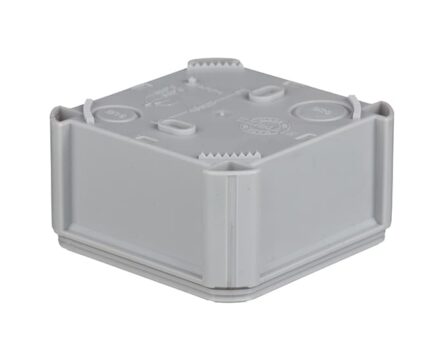 Junction box for surface-mounting 90х90х52mm IP55 with smooth sides UNIKA PLANK IB403