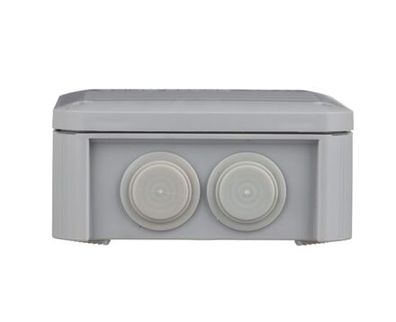 Junction box for surface-mounting 114х114х57mm IP55 with rubber cable glands UNIKA PLANK IB601