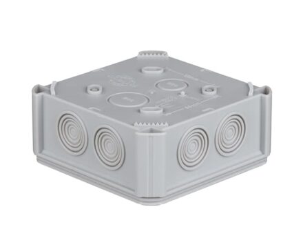 Junction box for surface-mounting 114х114х57mm IP54 with cable inputs UNIKA PLANK IB602