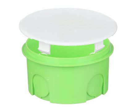 Junction box for flush-mounting Ø70 for concrete walls with lid UNIKA PLANK MB101