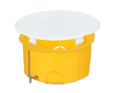 Junction box for flush-mounting Ø80 for hollow walls with lid UNIKA PLANK MB102