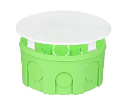 Junction box for flush-mounting Ø100 for concrete walls with lid UNIKA PLANK MB103