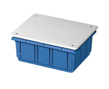 Коробка розподільча внутрішня 160x130x70 для бетону з кришкою ELETTROCANALI EC350C5BL