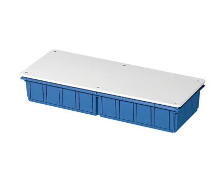 Коробка розподільча внутрішня 392x152x70 для бетону з кришкою ELETTROCANALI EC350C8BL