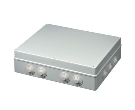 Коробка розподільча зовнішня 460x380х120мм IP55 з сальниками гумовими ELETTROCANALI EC400C10