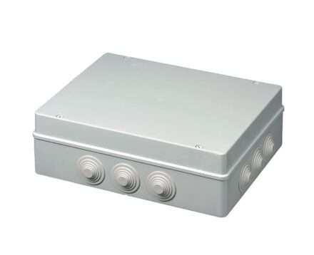 Коробка розподільча зовнішня 380x300х120мм IP55 з сальниками гумовими ELETTROCANALI EC400C9