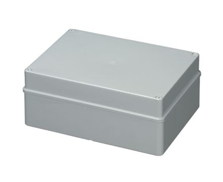 Коробка розподільча зовнішня 300x220х120мм IP56 з суцільними стінками ELETTROCANALI EC410C8