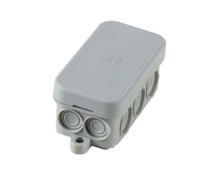 Коробка розподільча зовнішня 71x33х30мм IP55 з кабельними вводами ELETTROCANALI EC411C1