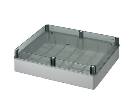 Коробка розподільча зовнішня 460x380х120мм IP56 з суцільними стінками з кришкою ELETTROCANALI EC420C10