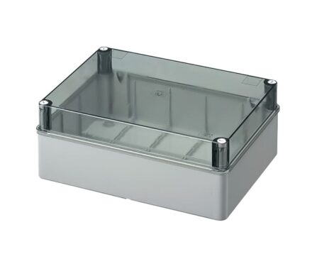 Коробка розподільча зовнішня 300x220х120мм IP56 з суцільними стінками з кришкою ELETTROCANALI EC420C8