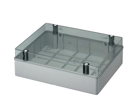 Коробка розподільча зовнішня 380x300х120мм IP56 з суцільними стінками з кришкою ELETTROCANALI EC420C9