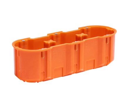 Коробка установча потрійна глибока для бетону з шурупами SIMET M3x60DF