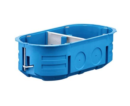 Коробка установча для порожніх стін подвійна з шурупами SIMET P2x60K