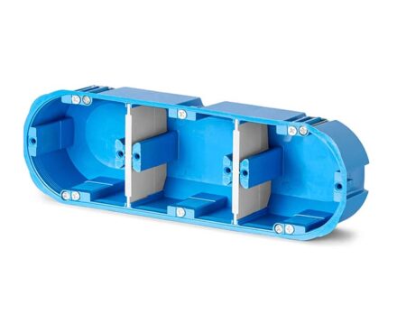 Коробка установча для порожніх стін потрійна глибока з шурупами SIMET P3x60D