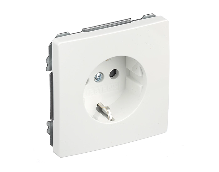 12524WH Розетка 1-на 2P+Z, ШУКО SIEMENS DELTA Style 16А, 250V, біл.полярний