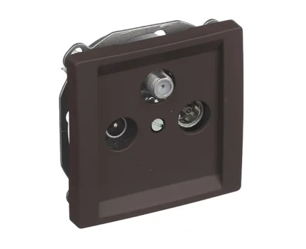 Розетка TV кінцева SIEMENS DELTA Style R-TV-SAT, шоколад