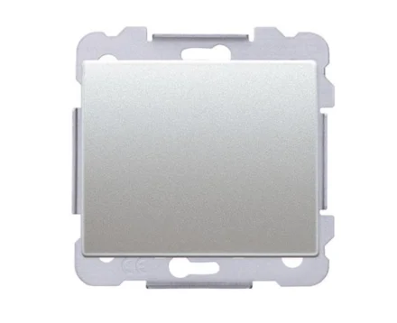 Вимикач 1кл. перехресний SIEMENS DELTA Iris 16АХ, 250V, алюміній ф'южн