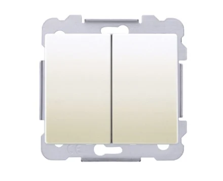 Кнопковий вимикач 2-кл SIEMENS, 10A, 250V слонова кістка