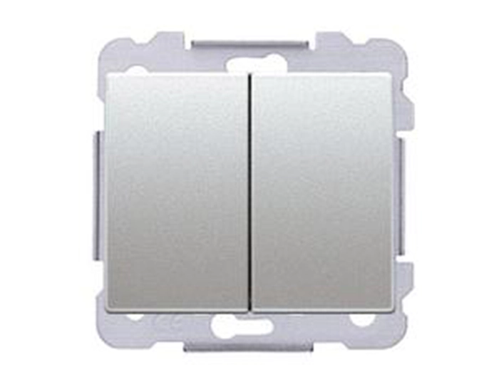 18511 AF Кнопковий вимикач 2-кл SIEMENS, 10A, 250V алюміній ф'южн