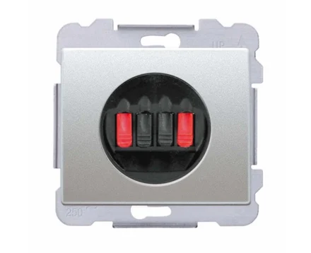 Розетка аудіо SIEMENS DELTA Iris стерео, алюміній ф'южн