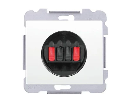 Розетка аудіо SIEMENS DELTA Iris стерео, білосніжний