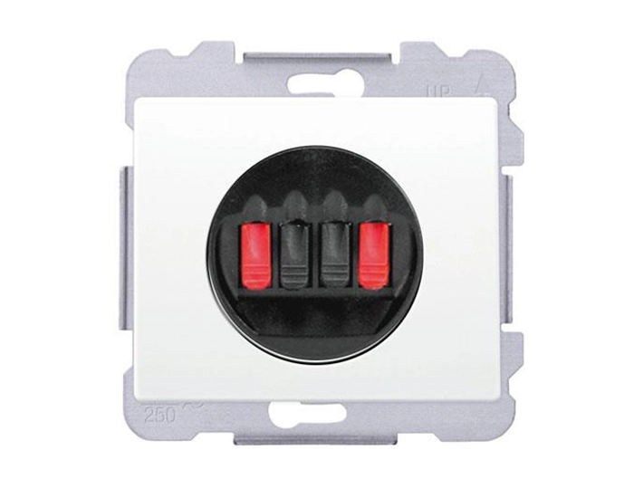 18563-4 W Розетка аудіо Розетка аудіо SIEMENS DELTA Iris стерео, білосніжний