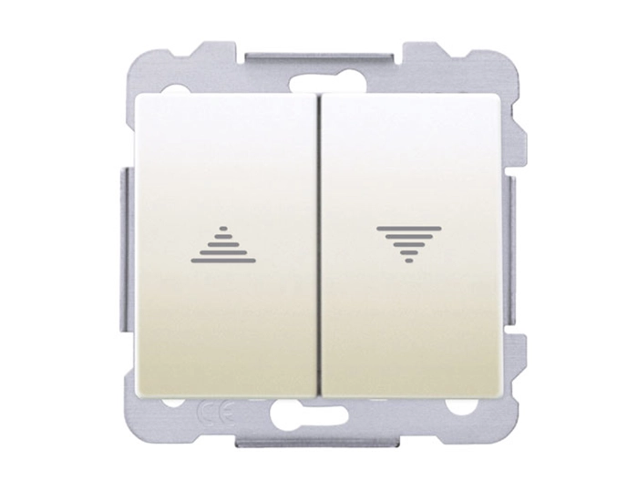 18565 A Вимикач жалюзі Вимикач жалюзі SIEMENS Iris 18565 A 16АХ, 250V слонова кістка