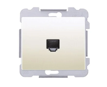 Розетка телефонна SIEMENS DELTA Iris RJ11, слонова кістка