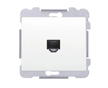 Розетка комп'ютерна SIEMENS DELTA Iris RJ45 5e, білосніжний