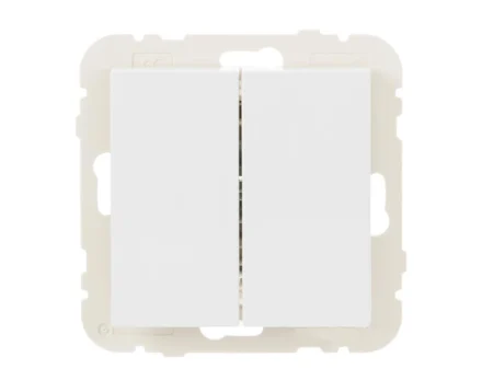 Вимикач 2кл. LOGUS 10АХ, 250V білий