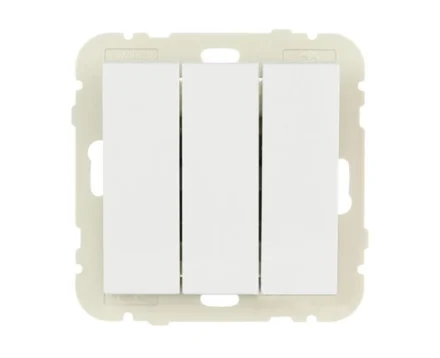 Вимикач 3кл. LOGUS 10АХ, 250V білий