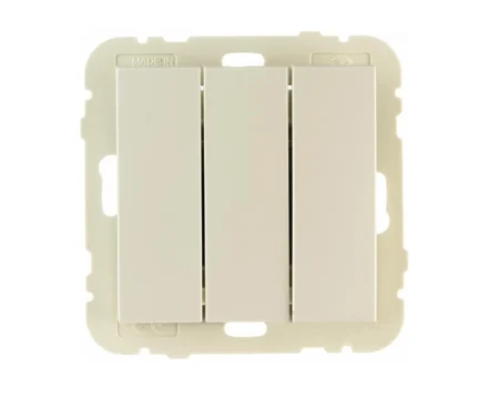 Вимикач 3кл. LOGUS 10АХ, 250V слонова кістка