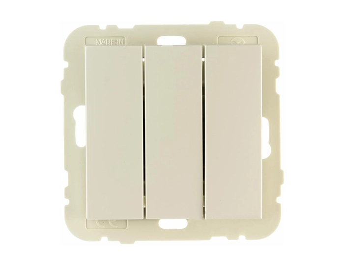 21088 TMF Вимикач 3кл. LOGUS 10АХ, 250V Вимикач 3кл. LOGUS 10АХ, 250V слонова кістка