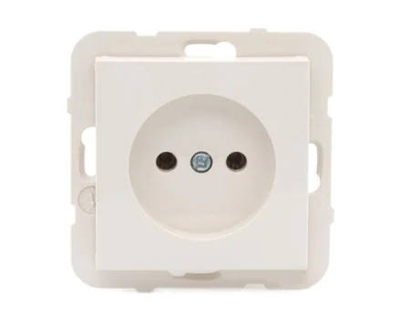 Розетка одинарна без з/к LOGUS 16А, 250V, слонова кістка