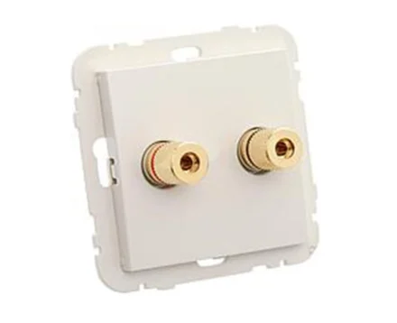 Розетка аудіо LOGUS стерео слонова кістка