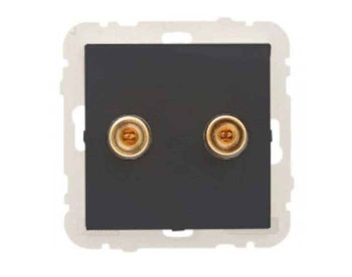 21220 TPM Розетка аудіо LOGUS стерео чорний матовий Розетка аудіо LOGUS стерео чорний матовий