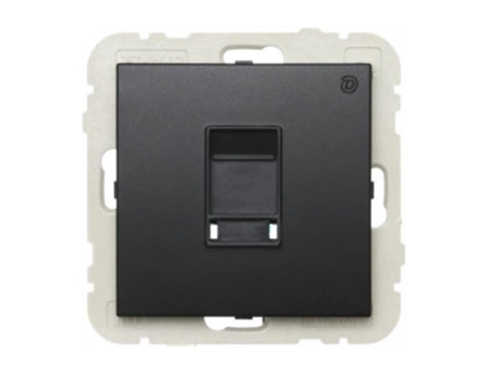 21453 TPM Розетка комп'ютерна LOGUS RJ45 5e чорний матовий Розетка комп'ютерна LOGUS RJ45 5e чорний матовий