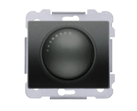 Світлорегулятор SIEMENS DELTA Iris LED 60 W, чорний коссо