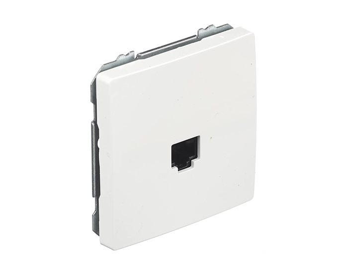 22595WH01 Розетка РС SIEMENS DELTA Style RJ45 5e, біл.полярний