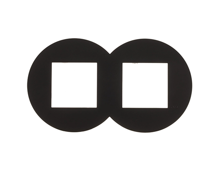 45921 TPM Рамка 2-на EFAPEL QUADRO Siza Viera чорний матовий