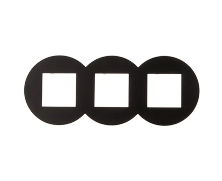 Рамка 3-на EFAPEL QUADRO Siza Viera чорний матовий