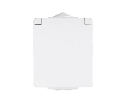 Розетка 1-на з кришк. зовн. 2P+Z ШУКО Efapel Waterproof 16А/250В, герметична IP65, білий