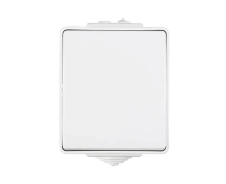 Вимикач 1-кл. зовн. "кнопка дзвінка" Efapel Waterproof 10A/250В, герметичний IP65, білий