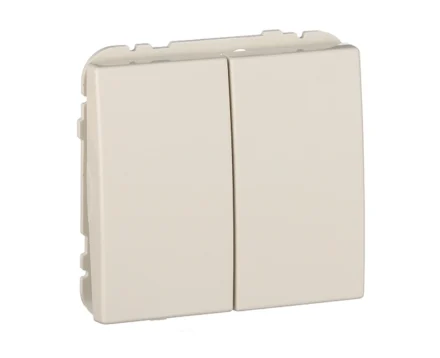 Вимикач 2кл. Efapel Apolo 10АХ, 250V слонова кістка