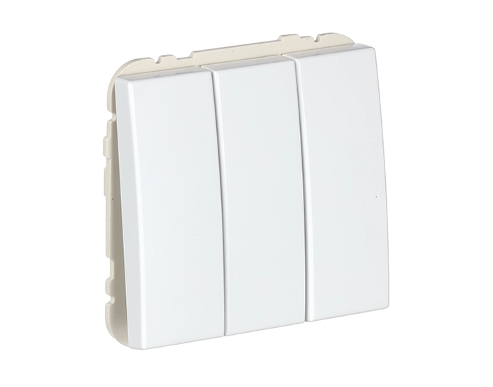 50088 TBR Вимикач 3кл. Efapel Apolo 10АХ, 250V білий глянцевий